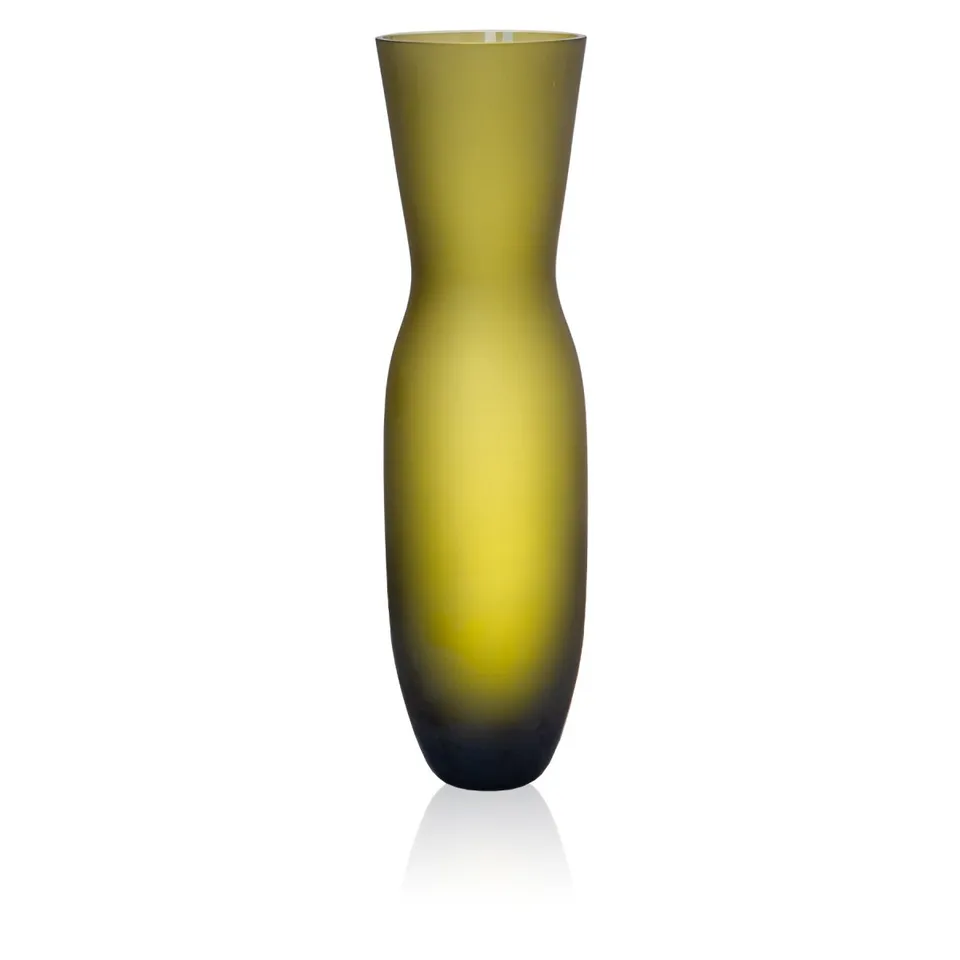 klimchi-monochrome-olive-vase-vert-23-cm-artisanal image 1