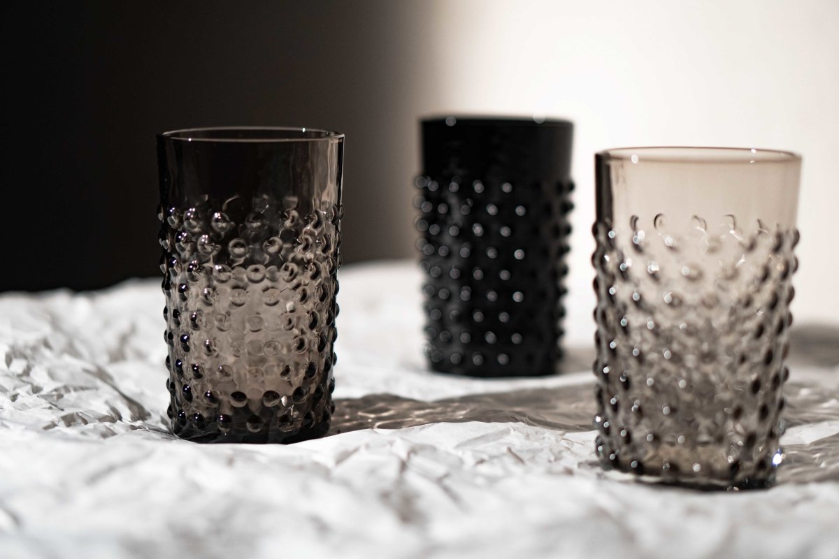 klimchi-hobnail-verre-black-smoke-gobelet-lot-de-2 image 3