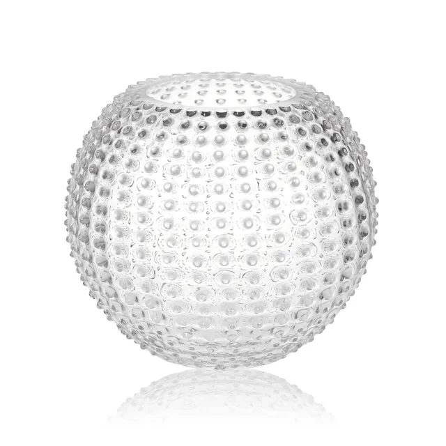 klimchi-hobnail-grand-vase-boule-cristal-transparent image 1