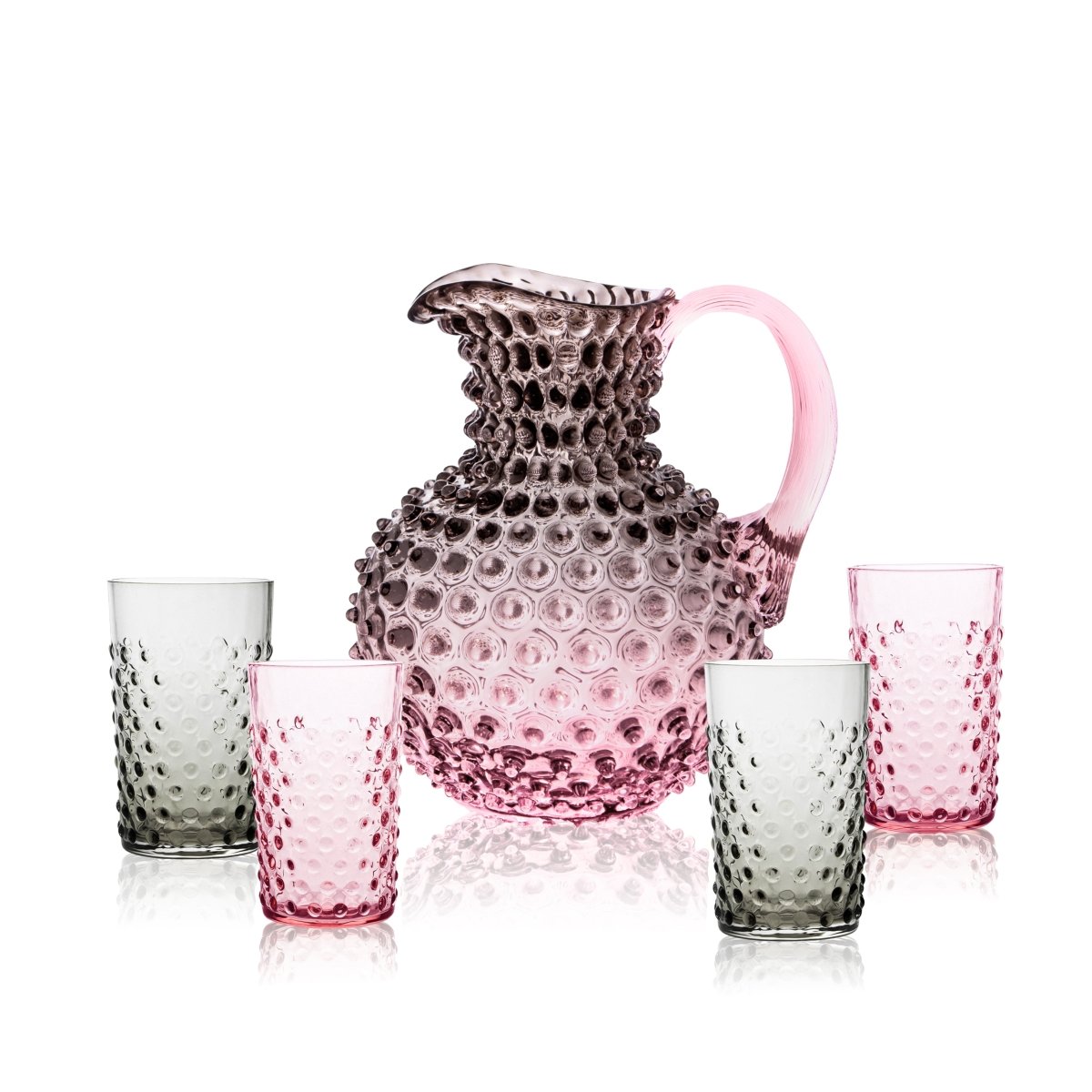klimchi-hobnail-service-pichet-dusk-verres-cristal-fum image 1
