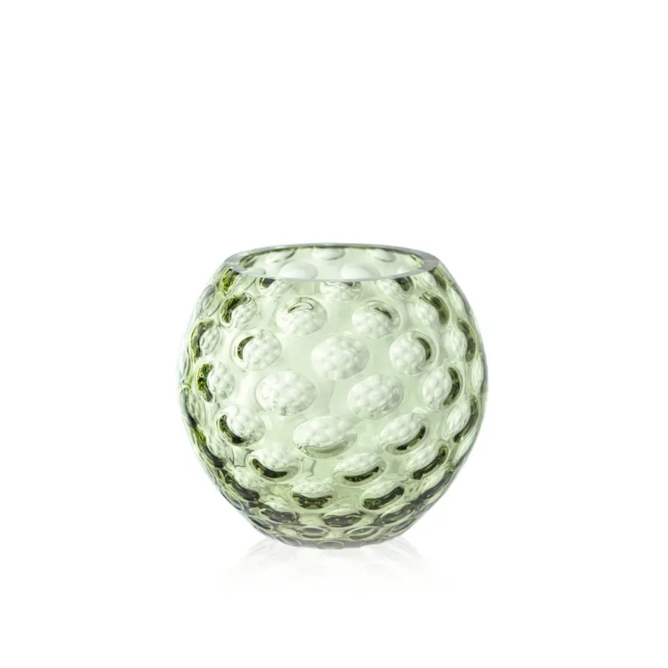 klimchi-kugel-vase-boule-vert-olive-petit image 1