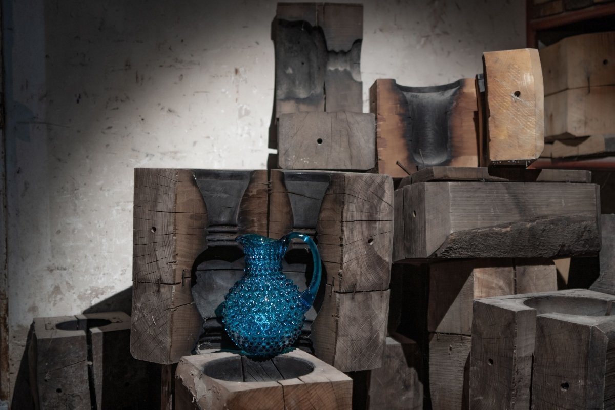 klimchi-hobnail-aquamarine-carafe-verre-2-l image 5