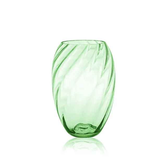 klimchi-marika-vase-ovale-vert-clair-cristal image 1