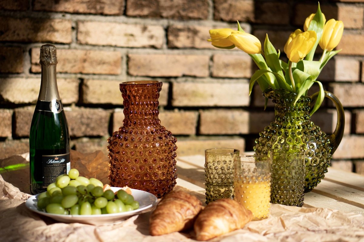 klimchi-hobnail-carafe-bonsai-green-2-l-verte-picots image 3