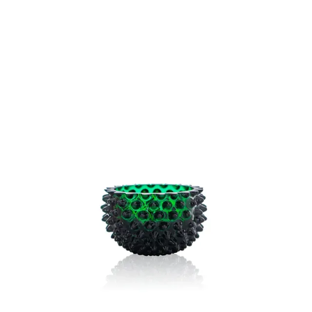klimchi-hobnail-bol-en-verre-vert-fonc-petit-1-bol image 1