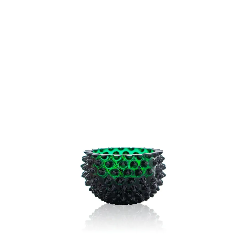 klimchi-hobnail-bol-en-verre-vert-fonc-petit-1-bol image 1