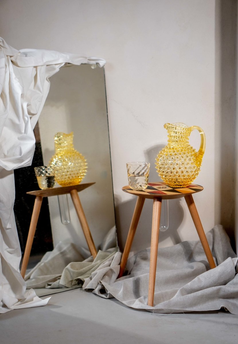 klimchi-marika-citrine-verres-lot-de-2-jaune-souffl-bouche image 3