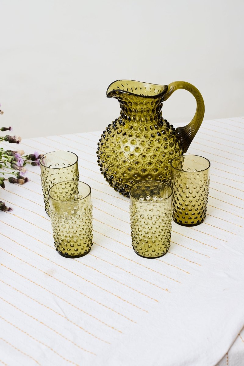 klimchi-hobnail-verre-bonsai-green-200-ml image 6