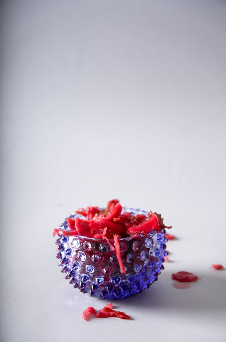 klimchi-hobnail-petit-bol-lavande-en-verre-l-unit image 2