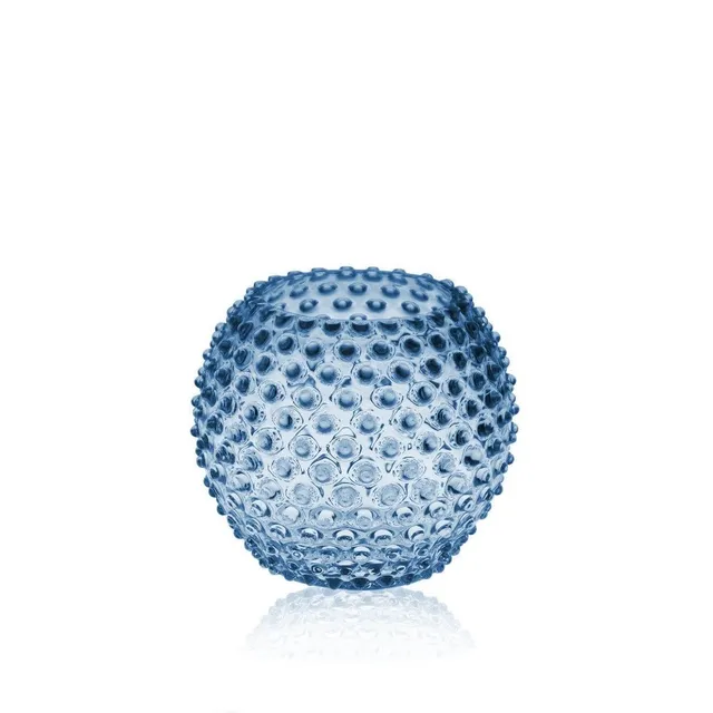klimchi-hobnail-blue-smoke-vase-rond-bleu-fum-1-pi-ce image 1