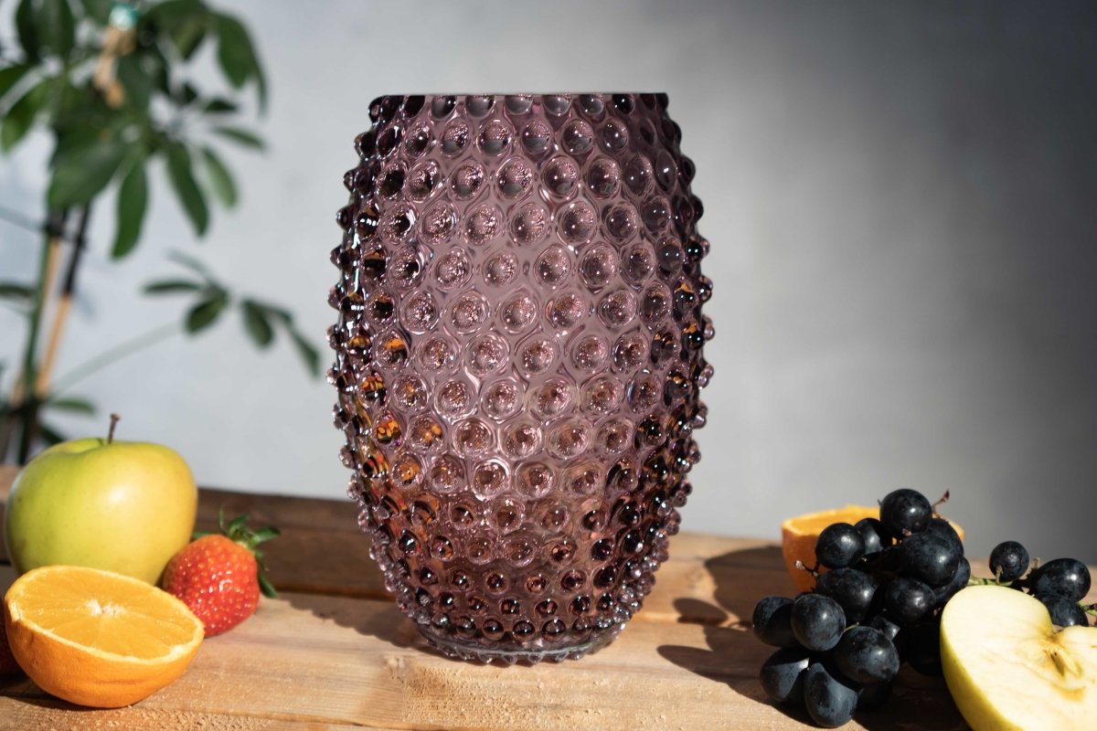 klimchi-hobnail-underlay-violet-vase-ovale-cristal image 2