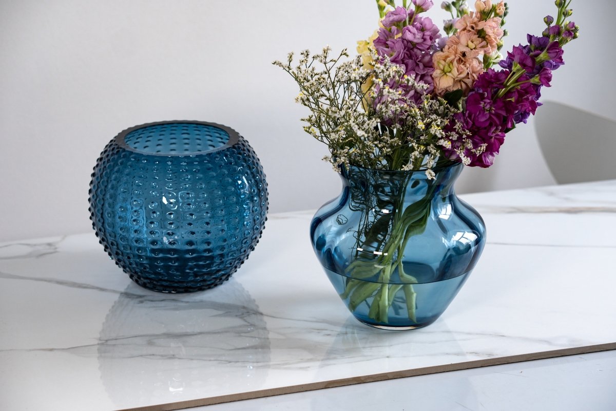 klimchi-hobnail-grand-vase-rond-blue-smoke-bleu image 3