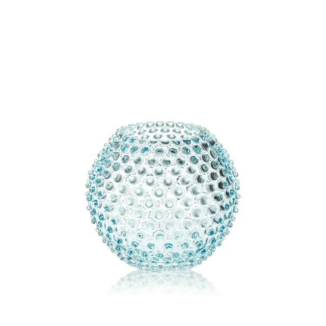 klimchi-hobnail-underlay-azure-vase-verre-bleu-azure image 1