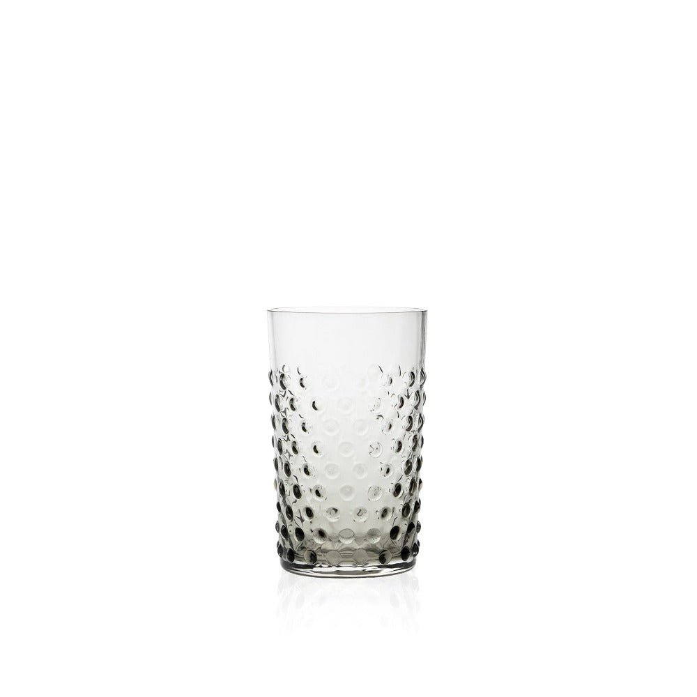 klimchi-hobnail-verres-black-smoke-lot-2-cristal image 1