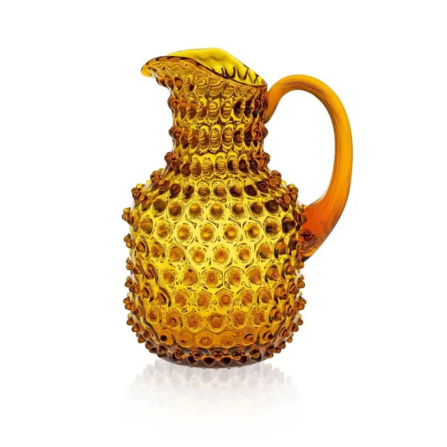 klimchi-hobnail-carafe-carr-e-ambre-2-l image 1