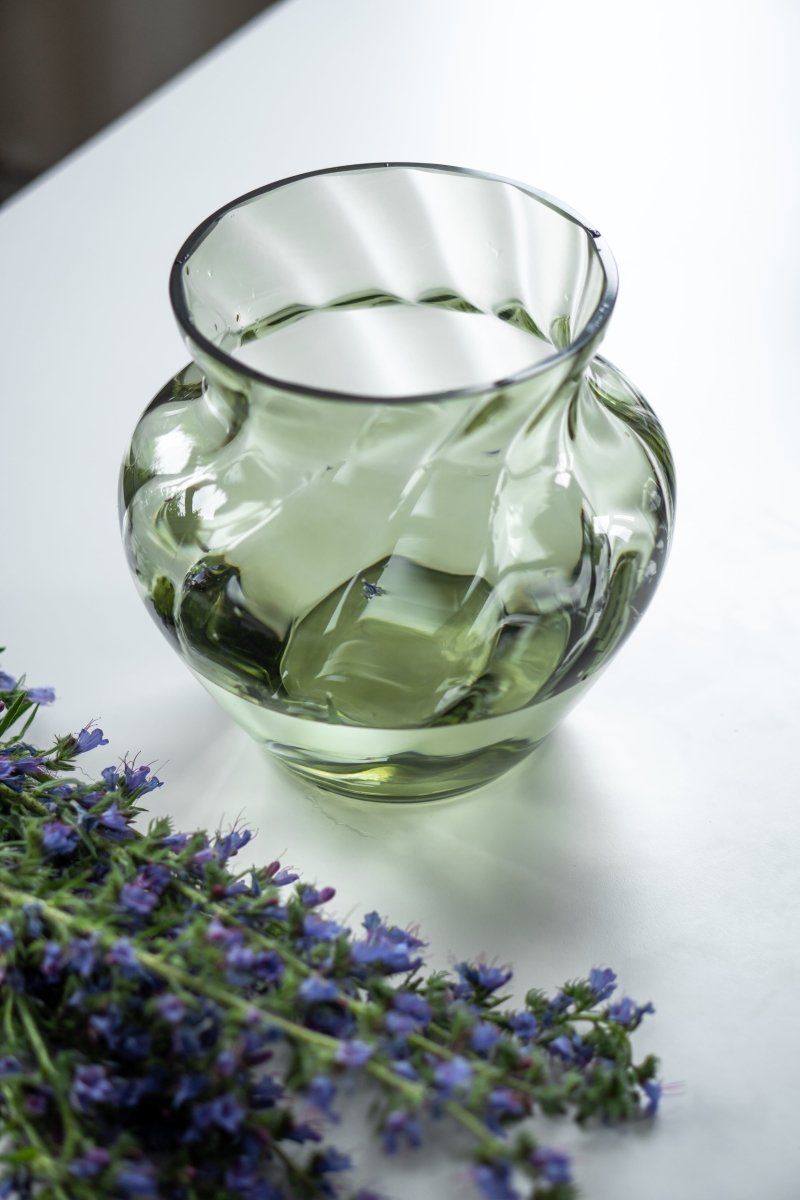 klimchi-marika-grand-vase-vert-olive-verre image 2
