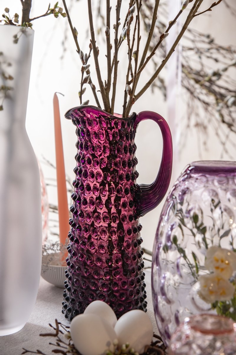 klimchi-hobnail-carafe-1-l-violette-picots image 6
