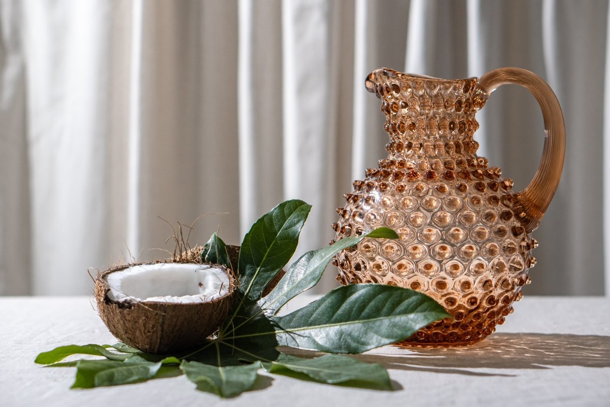 klimchi-hobnail-carafe-en-verre-bronze-2-l image 5