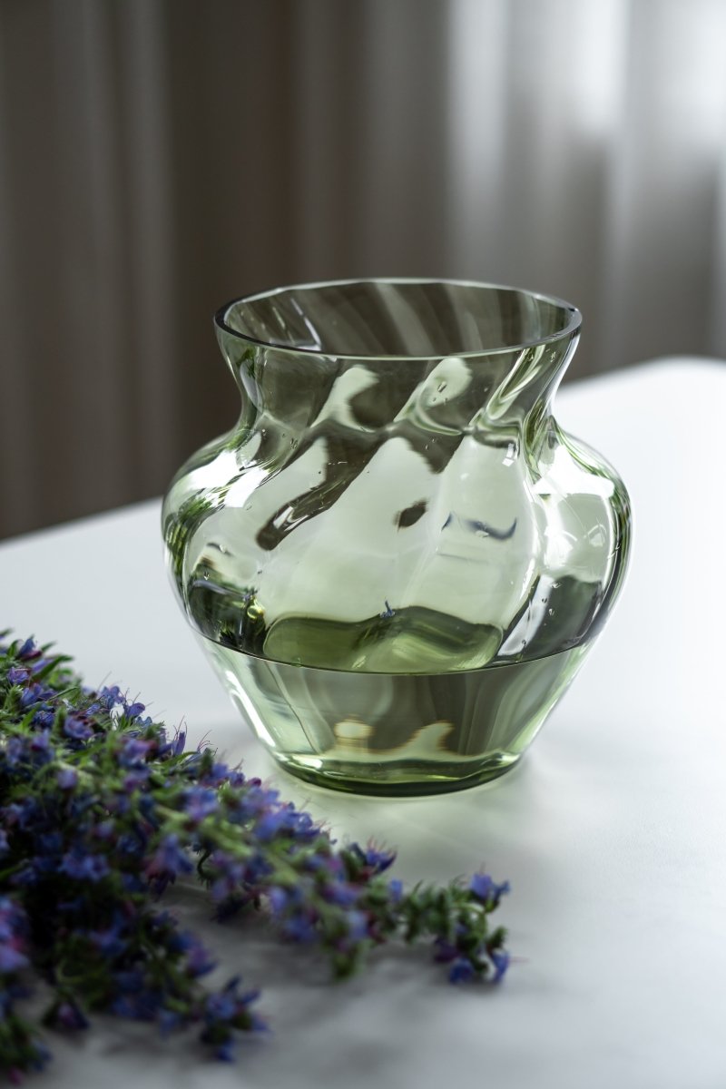 klimchi-marika-grand-vase-vert-olive-verre image 3