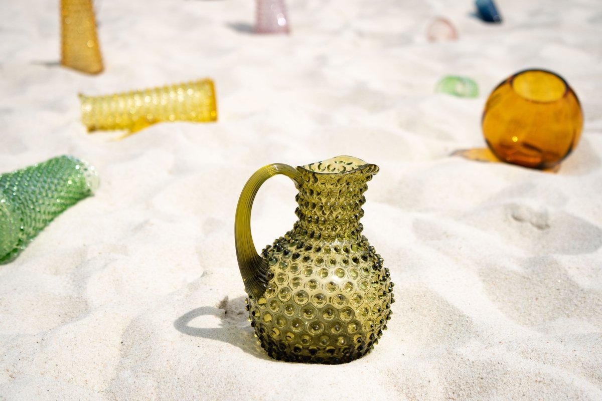 klimchi-hobnail-carafe-bonsai-green-2-l-verte-picots image 4