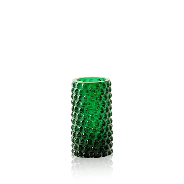 klimchi-hobnail-soliflore-vert-fonc-mini-vase-verre image 1
