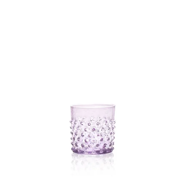 klimchi-hobnail-lilac-verres-whisky-lot-150-ml-lilas image 1
