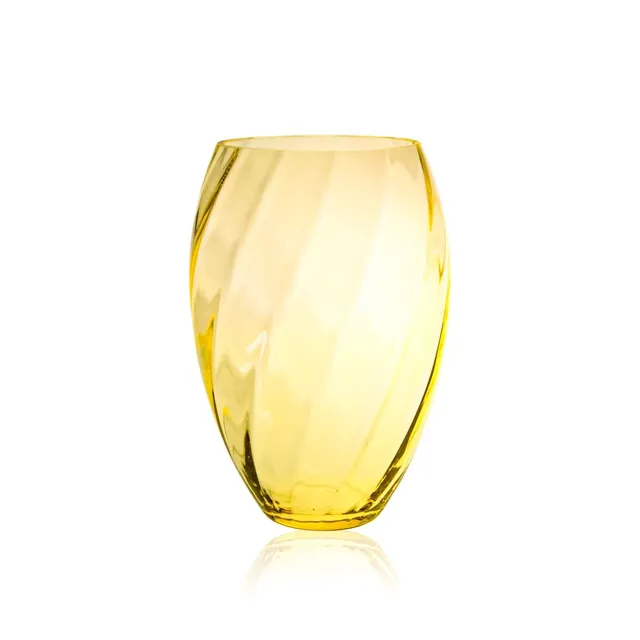 klimchi-marika-vase-ovale-citrine-cristal-jaune image 1
