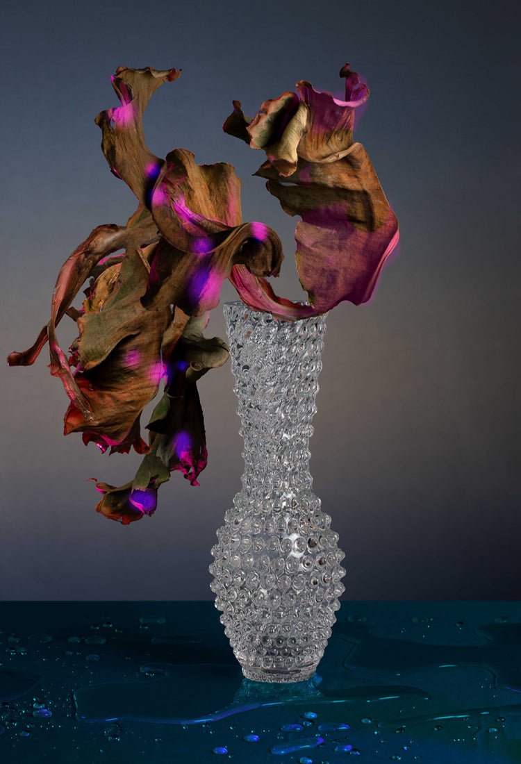 klimchi-fugu-vase-transparent-cristal-motif-bulles image 2