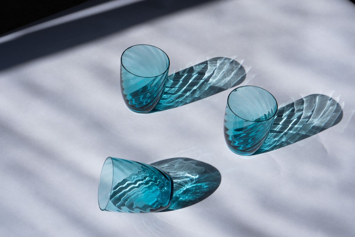 klimchi-marika-aquamarine-verre-cristal-lot-6-bleu image 2
