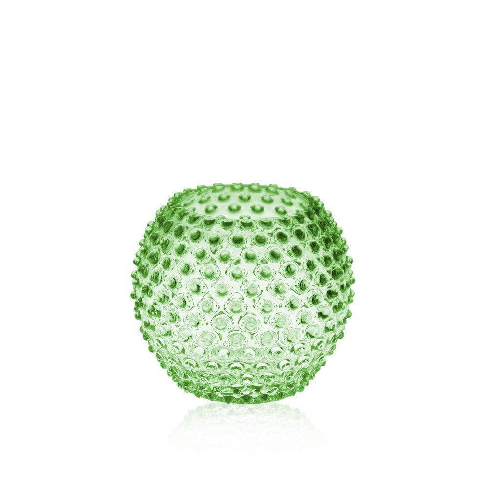 klimchi-hobnail-vase-boule-vert-clair-petit-mod-le-cristal image 1