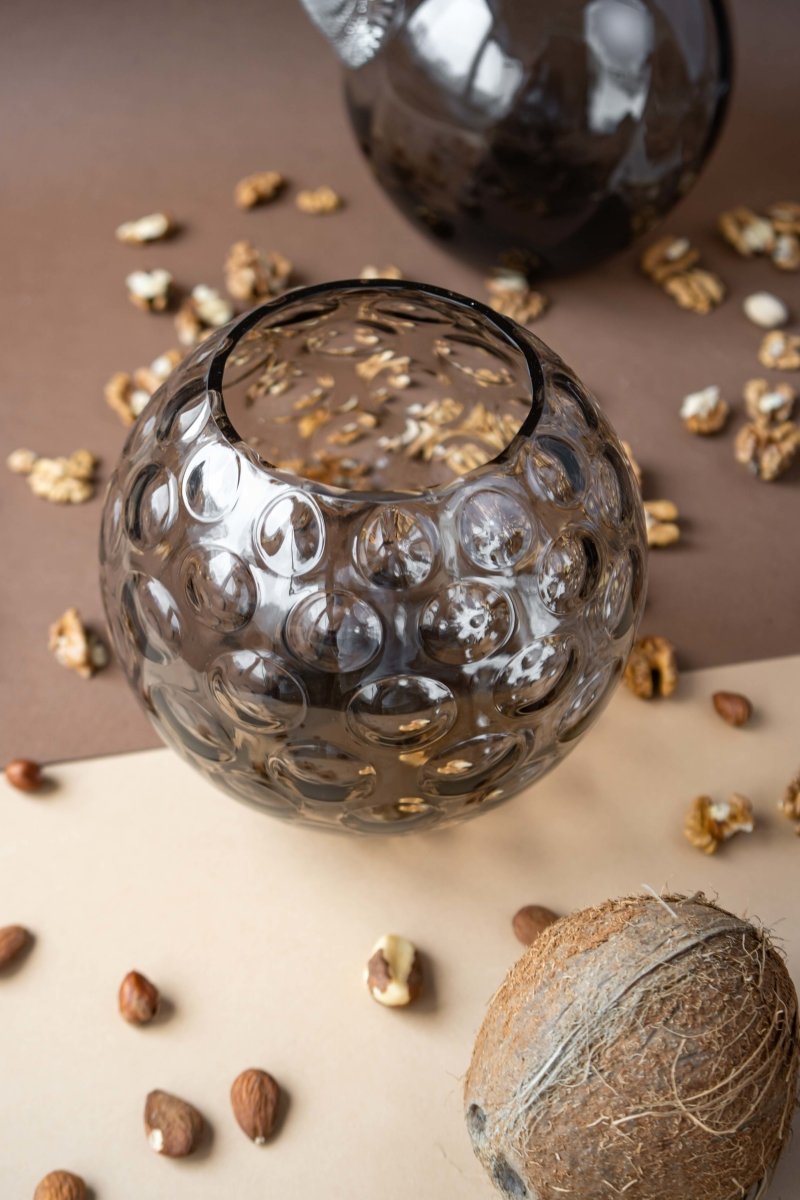 klimchi-kugel-vase-boule-noir-fum-petit-mod-le-rond image 2