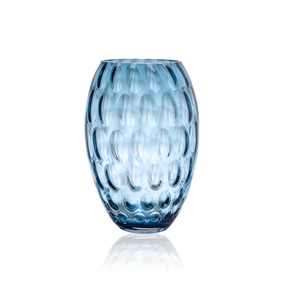 klimchi-kugel-vase-ovale-bleu-fum-verre-sans-plomb image 1