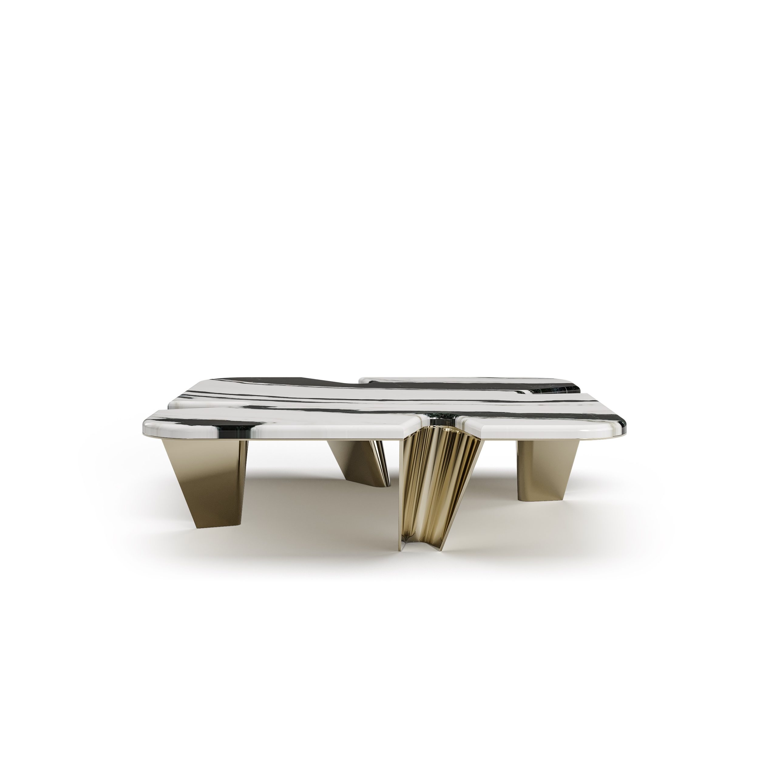 bablanc-tr-fle-table-basse-marbre-acier-inoxydable image 2