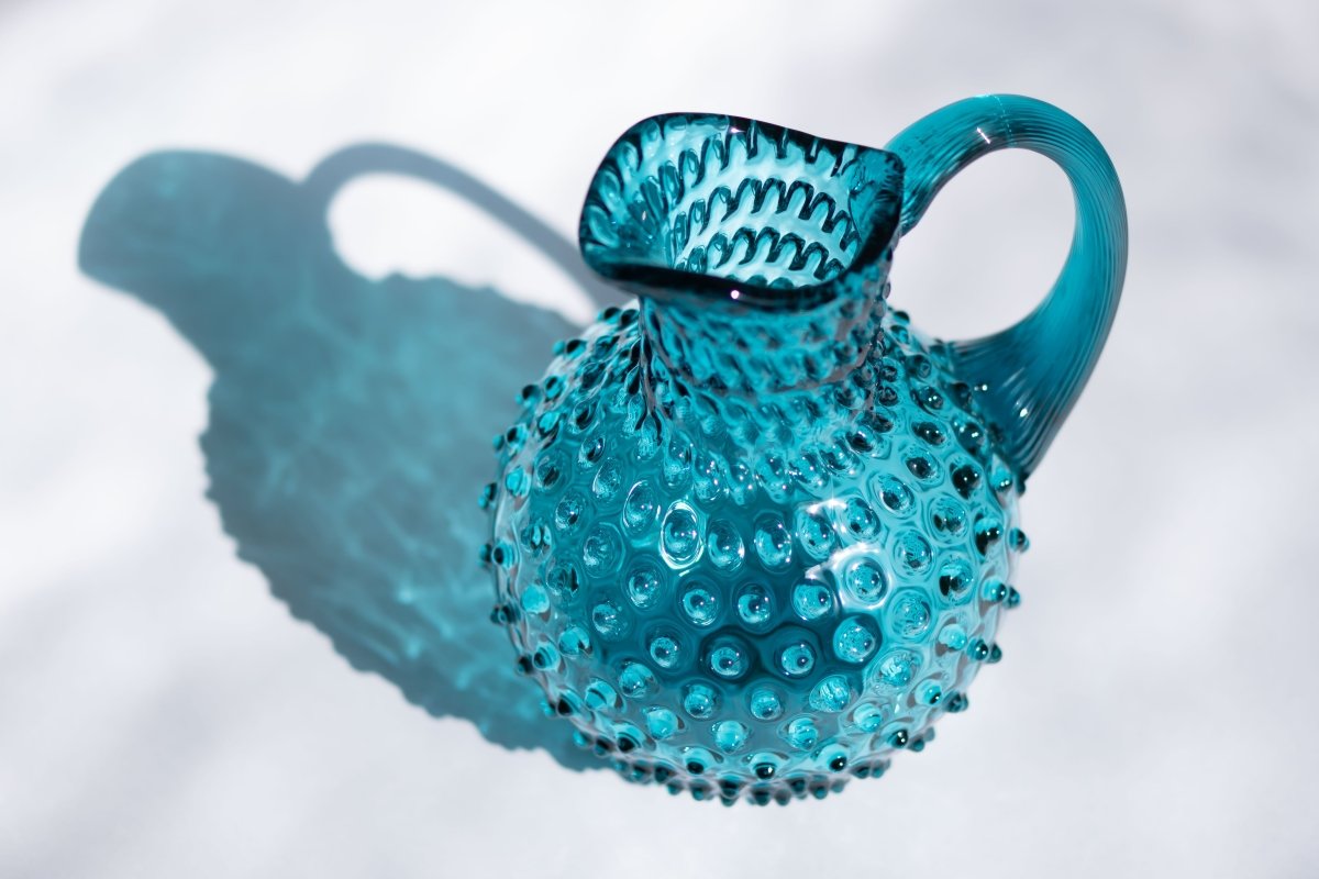 klimchi-hobnail-aquamarine-carafe-verre-2-l image 2