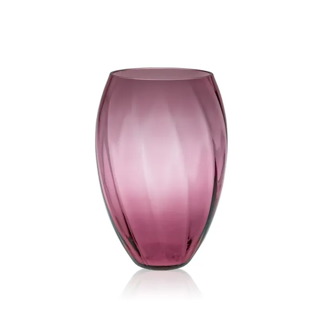 klimchi-marika-vase-ovale-violet-cristal-fleurs image 1