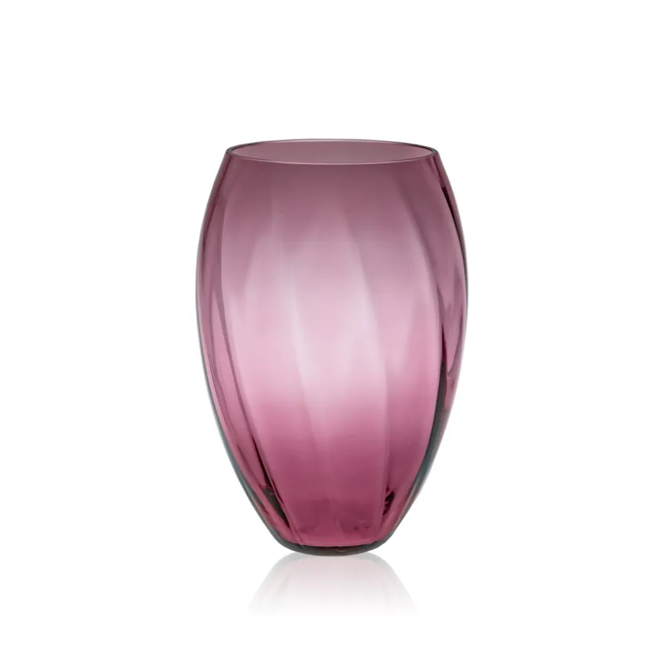 klimchi-marika-vase-ovale-violet-cristal-fleurs image 1