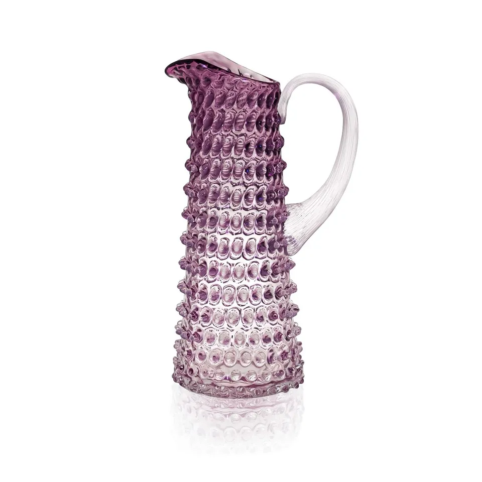 klimchi-hobnail-carafe-pichet-violet-1-litre image 1