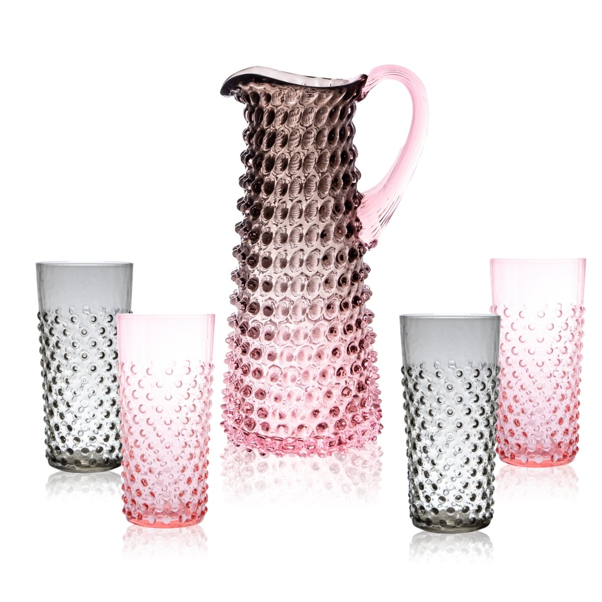 klimchi-hobnail-service-carafe-dusk-verres-hauts image 1