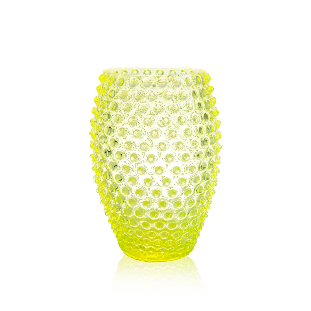 klimchi-hobnail-neon-citrine-vase-ovale-jaune-uv image 1