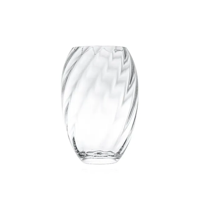 klimchi-marika-vase-ovale-en-cristal-sans-plomb-fleurs image 1