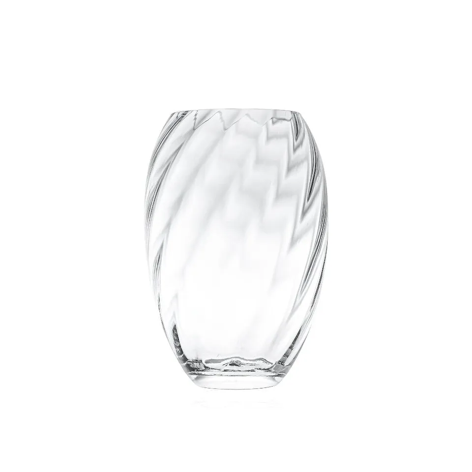 klimchi-marika-vase-ovale-en-cristal-sans-plomb-fleurs image 1
