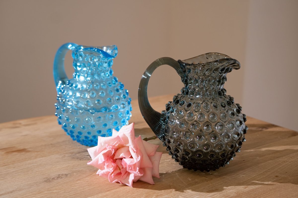 klimchi-hobnail-carafe-grise-grey-smoke-1-l image 2