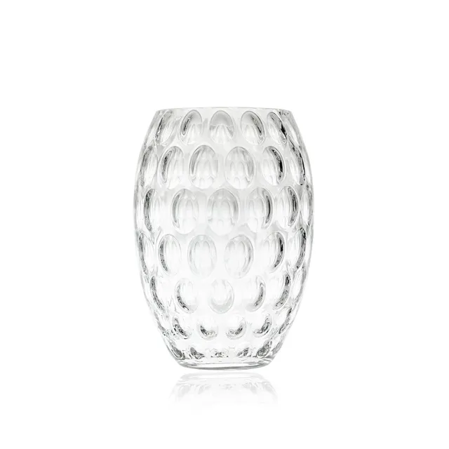 klimchi-kugel-vase-cristal-ovale-transparent image 1