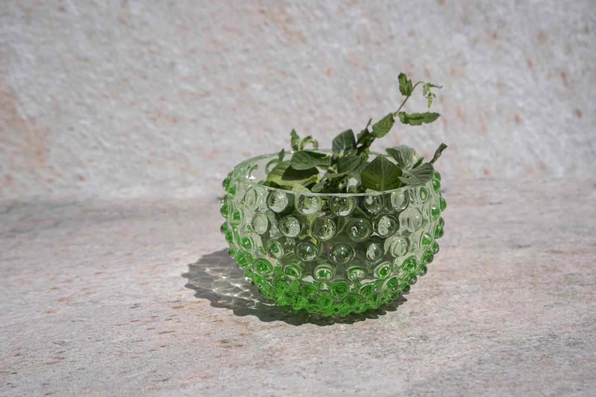 klimchi-hobnail-petit-bol-verre-vert-clair-1-pi-ce image 4