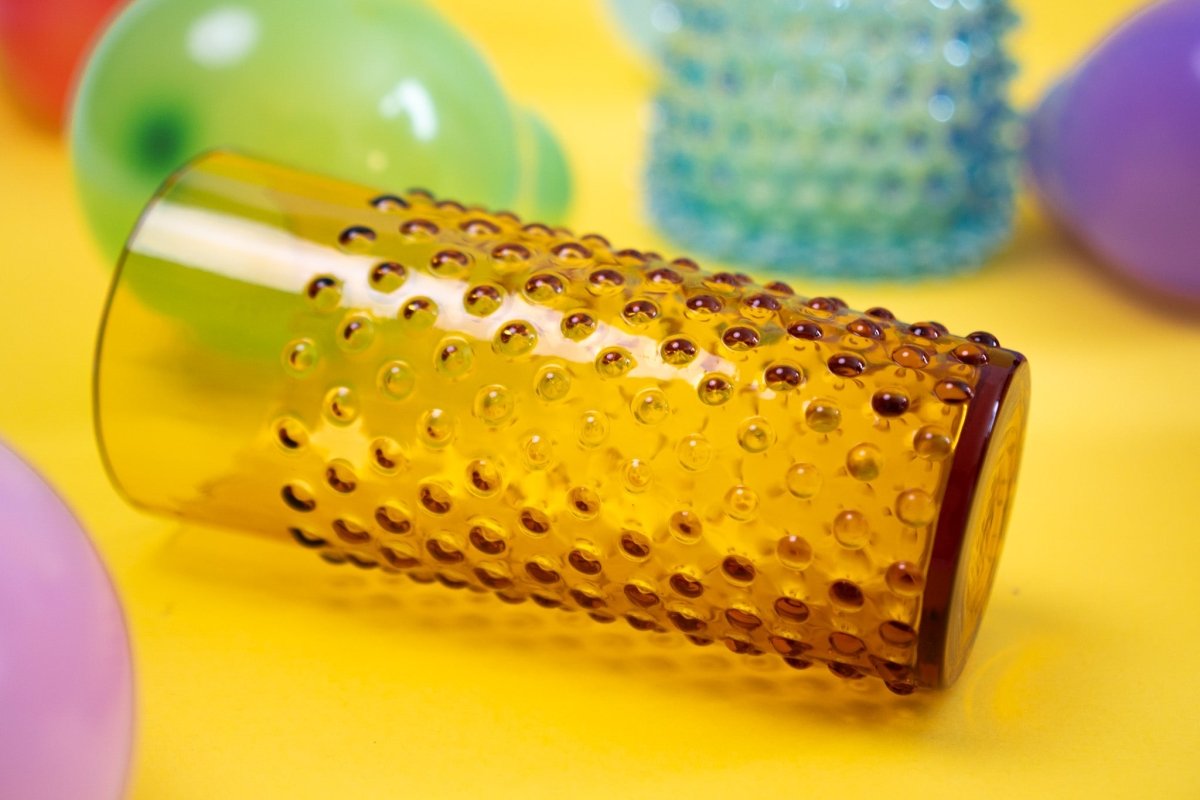 klimchi-hobnail-tumbler-haut-verre-ambre-l-unit-400-ml image 4