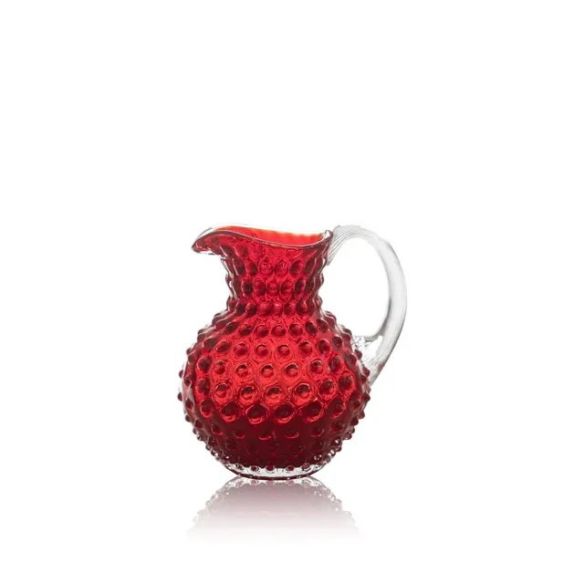 klimchi-hobnail-pichet-garnet-grenat-1-l-carafe image 1