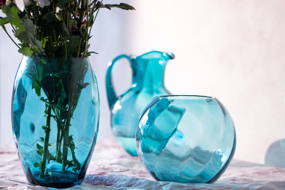 klimchi-marika-petit-vase-rond-aquamarine-bleu-sans-plomb image 3