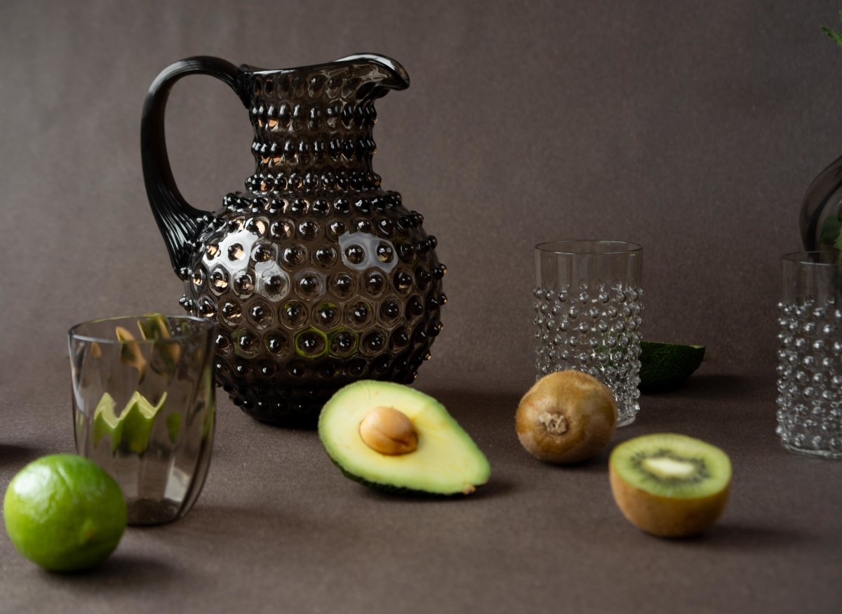 klimchi-hobnail-carafe-verre-black-smoke-2000-ml image 3