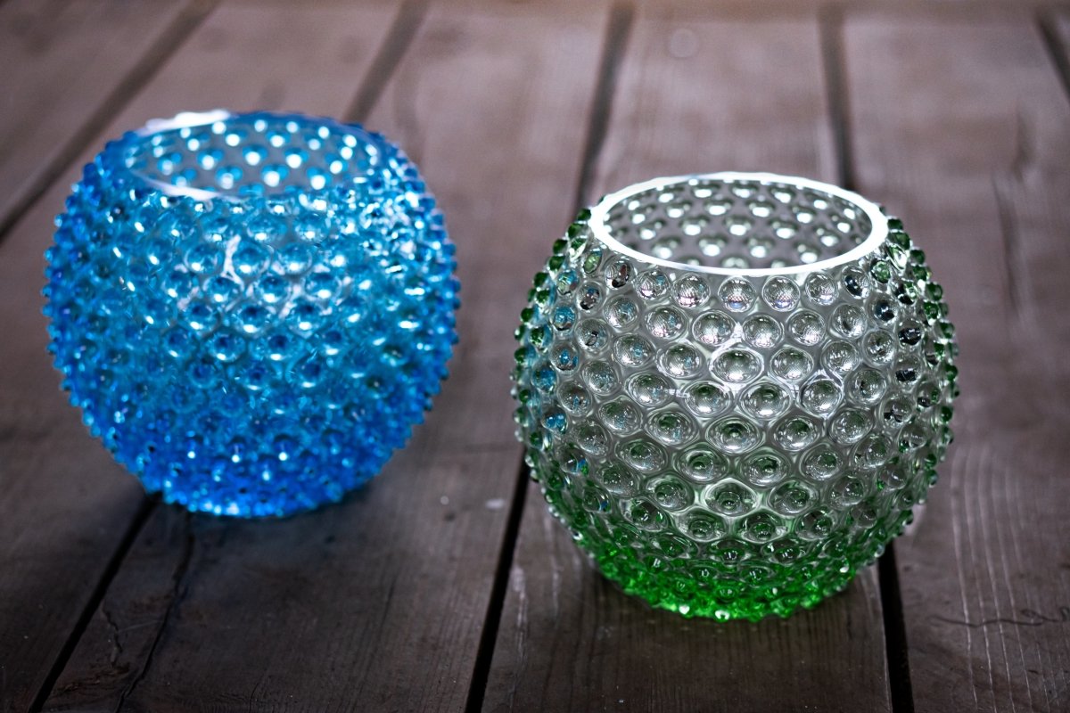 klimchi-hobnail-vase-boule-vert-clair-petit-mod-le-cristal image 7