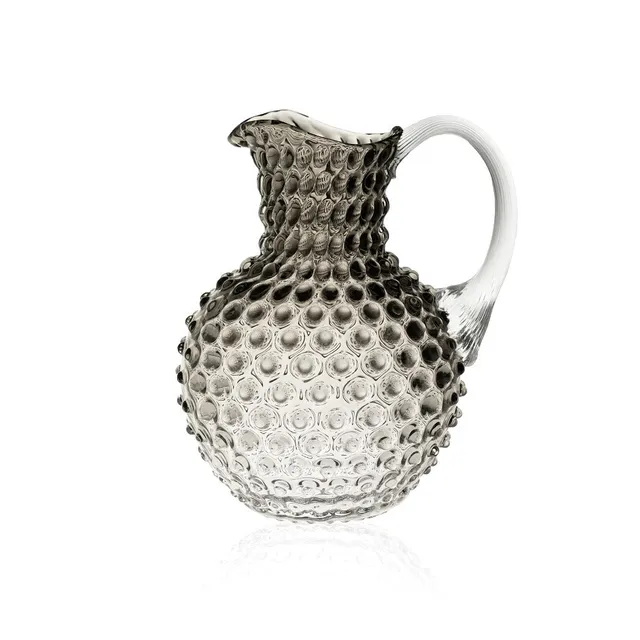 klimchi-hobnail-carafe-black-smoke-2-l-verre-noir image 1